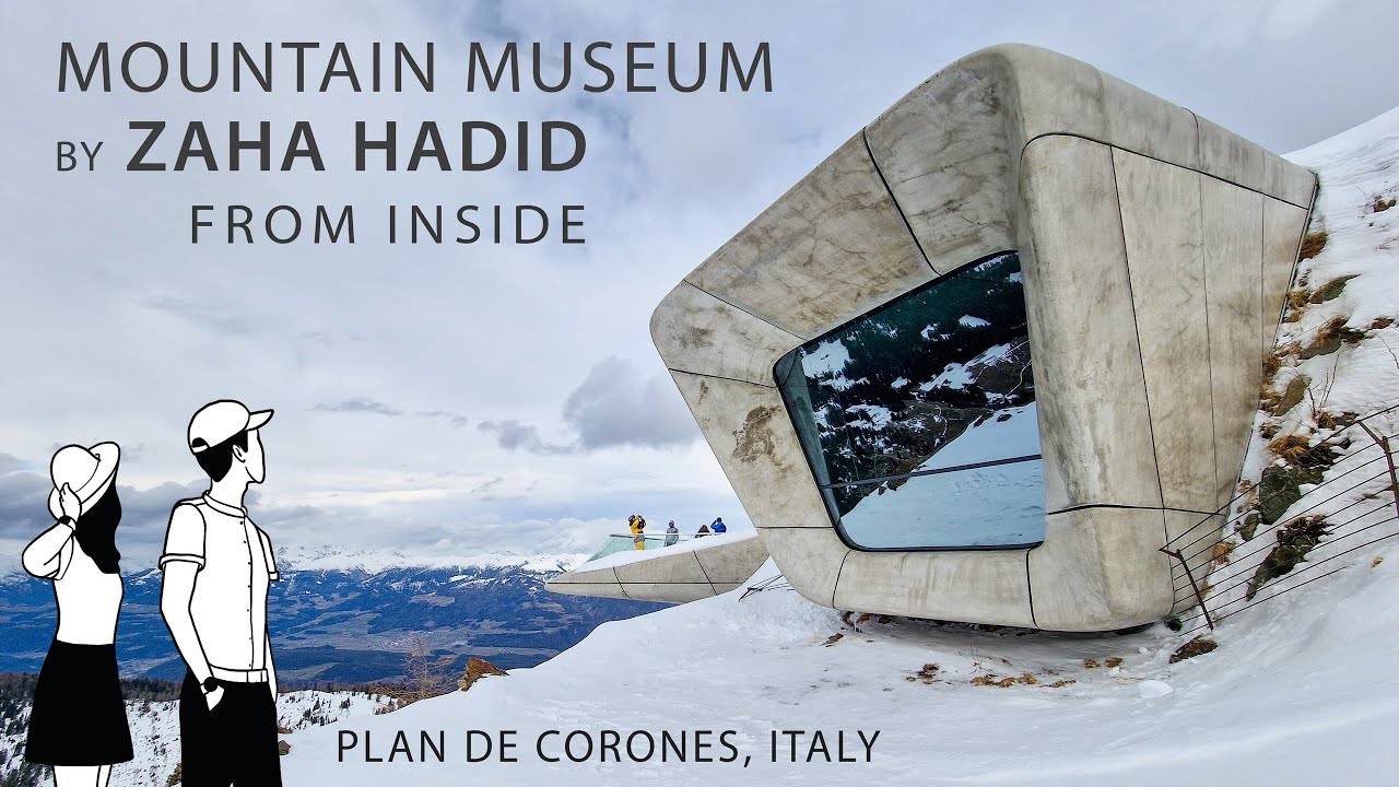 4K Музей гор Захи Хадид изнутри | Plan de Corones
