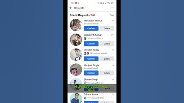 how to cancel sent friend requests on facebook || Facebook pe request kisne accept nhi ki? #shorts