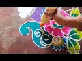 Pongal pot rangoli designs 2023  sankranthi muggulu designs  peacock rangoli designs saptrangi
