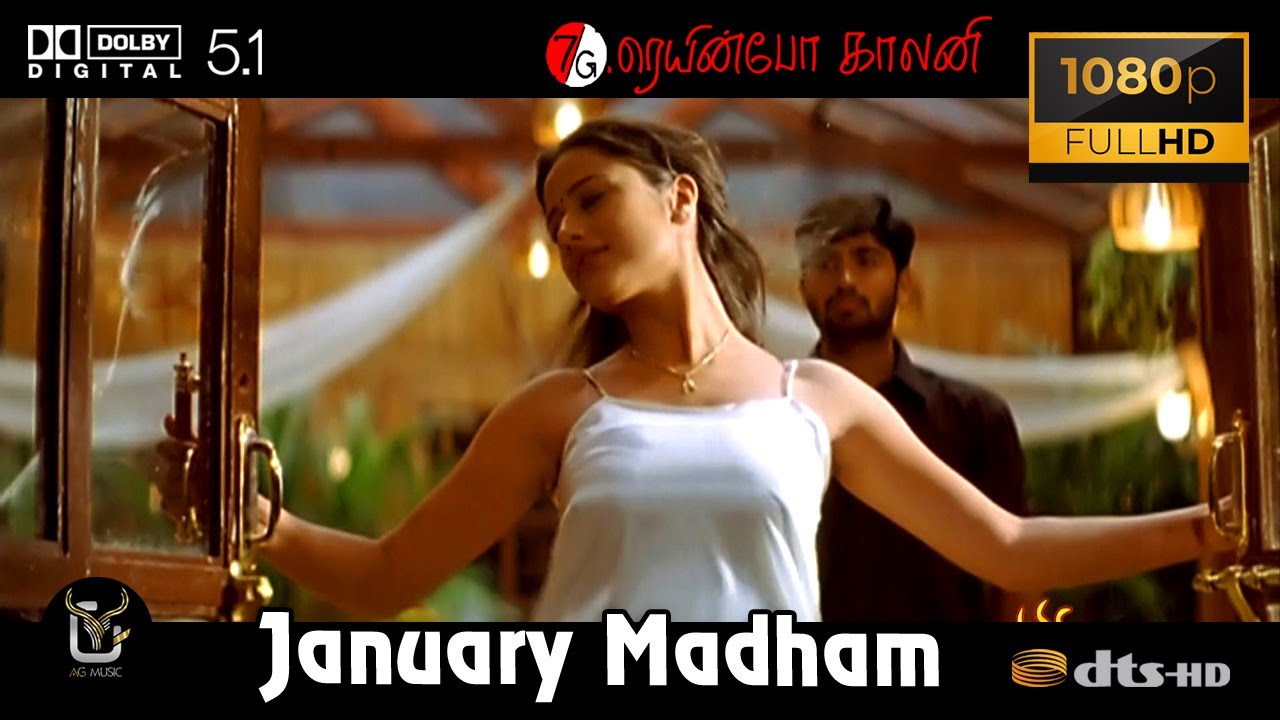 January Madham 7G Rainbow Colony Video Song 1080P Ultra HD 5 1 Dolby Atmos Dts Audio