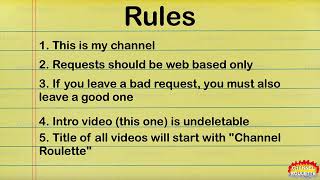 Channel roulette: You can control this channel ! (description)
