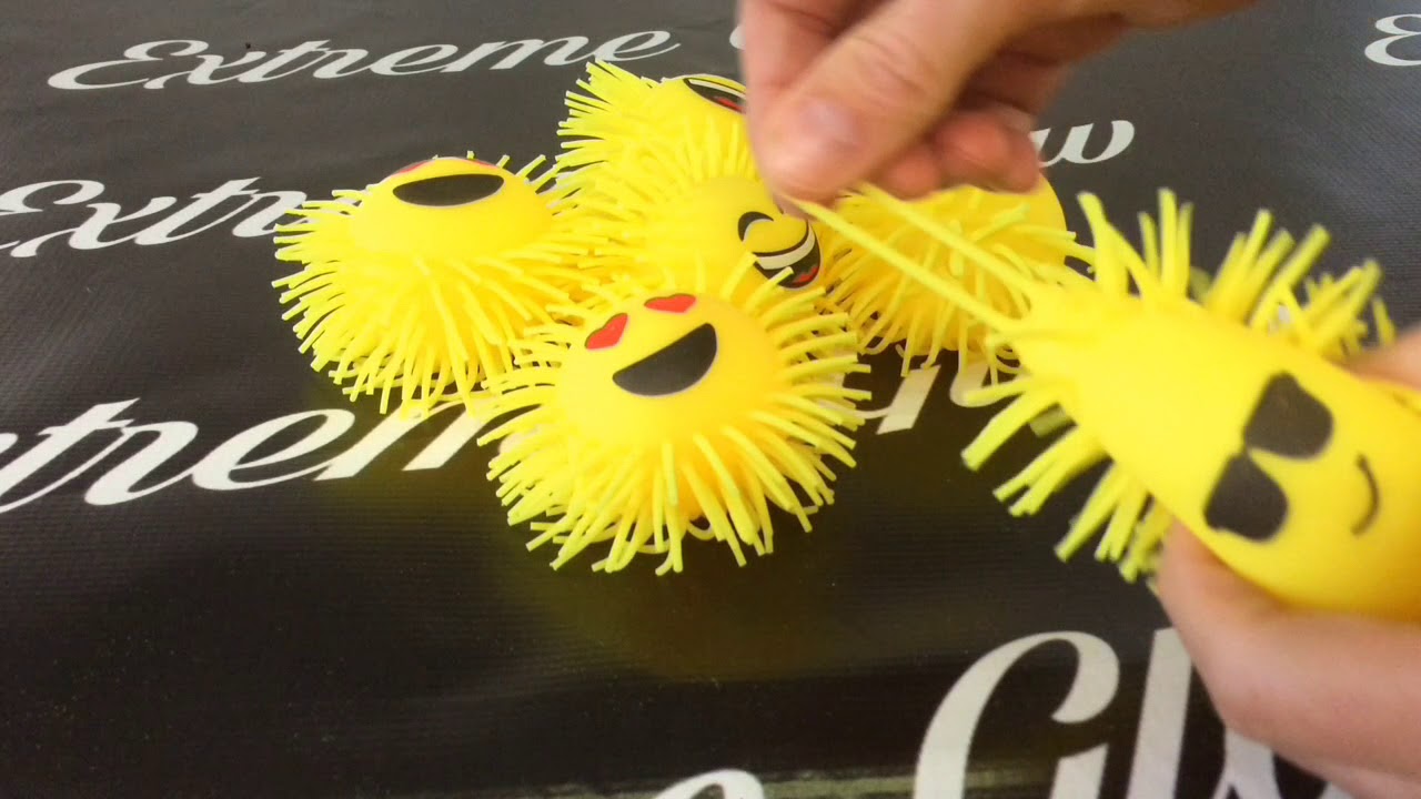 Light up emoji yo-yo balls - YouTube