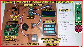 RFID Based Prepaid Card for Cashless Canteen Management System using Raspberry Pi Pico screenshot 2
