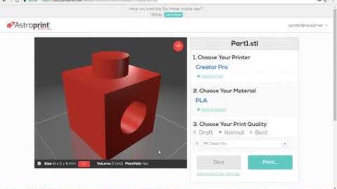 3D printing with astroprint