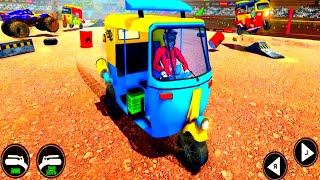 Tuk Tuk Rickshaw Demolition Derby Stunts 2021- Best Android Gameplay screenshot 1