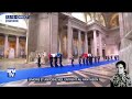 Simone et Antoine Veil entrent au Panthéon entourés de leur famille et d'Emmanuel Macron