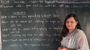 Q1 ex10.4|construct triangleABC, given angleA=60,angleB=30|class7 chapter10"practical geometry"ncert