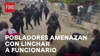 Pobladores intentan linchar a funcionario por falta de obras públicas en Morelos - Las Noticias