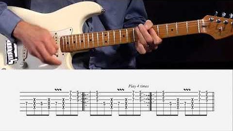 Stevie Ray Vaughan "Cold Shot" Guitar Lesson @ GuitarInstructor.com (preview)