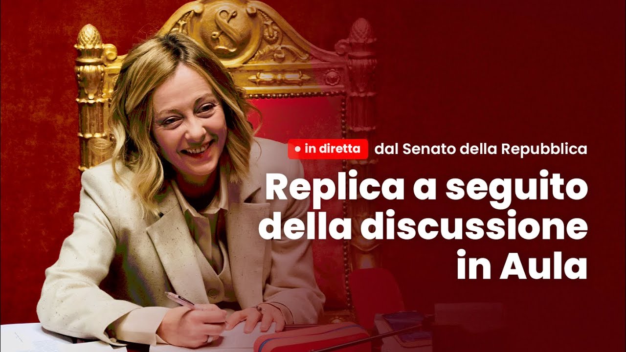 🔴 Senato della Repubblica: il mio intervento di replica. Seguitemi in diretta