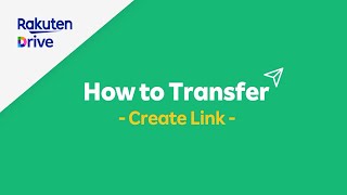 [Rakuten Drive] Transfer 100GB file at once with link!