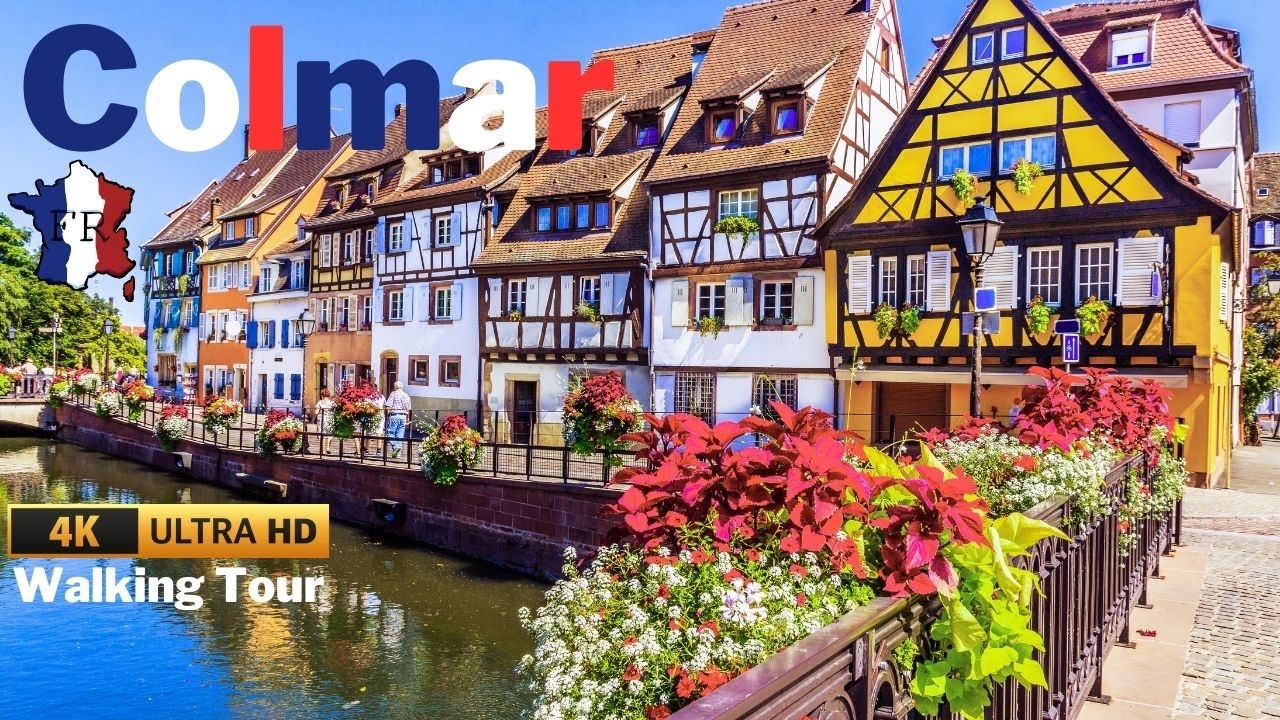 Кольмар / Пешеходная экскурсия по Франции 4K UHD