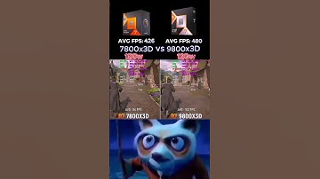 7800x3D vs 9800x3D #pc #pcbuilding #gaming #gamingpc #amdcpu #amd  #cpu #9800x3d #7800x3d