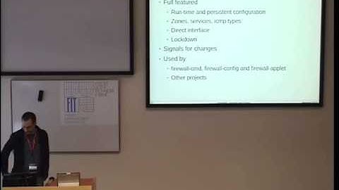 Thomas Woerner -  firewalld - present and future