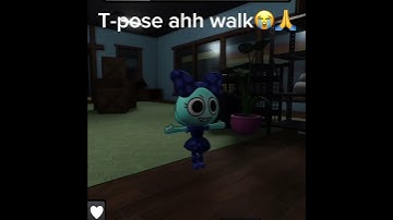 Tpose ahh walk #dandysworldroblox #tpose #memes