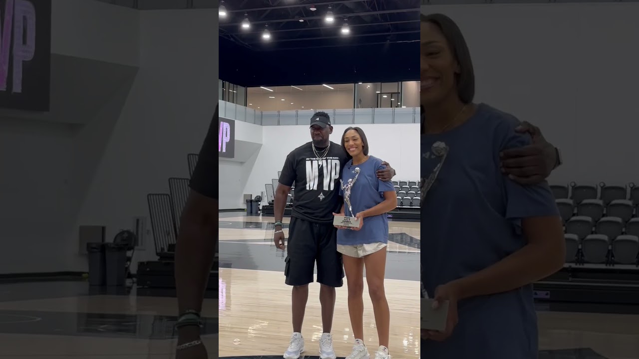 ⁣All Love For A'ja Wilson After Winning Her FOURTH Kia WNBA MVP!
