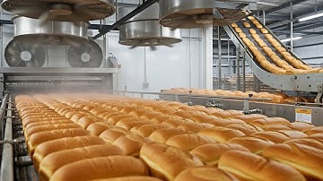Inside the Mega Factory –  How Luxury Soft Bread Is Made (Full Process)
