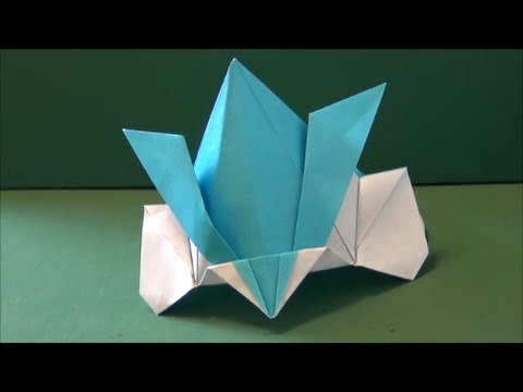子どもの日かぶれる かざり兜 立体折り紙influenced Decoration Helmet Origami Youtube