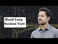 how to draw road long section ? in pashto