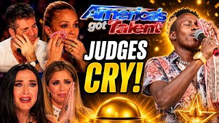 Golden buzzer, emotional moment judge's crying for best performance|promises worship song by silver 