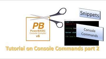 PowerBasic Snippets - Tutorial on Console commands - part 2