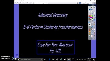 6.6 Perform Similarity Transformations