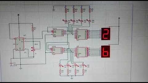 Funcionamiento de cronometro en Proteus