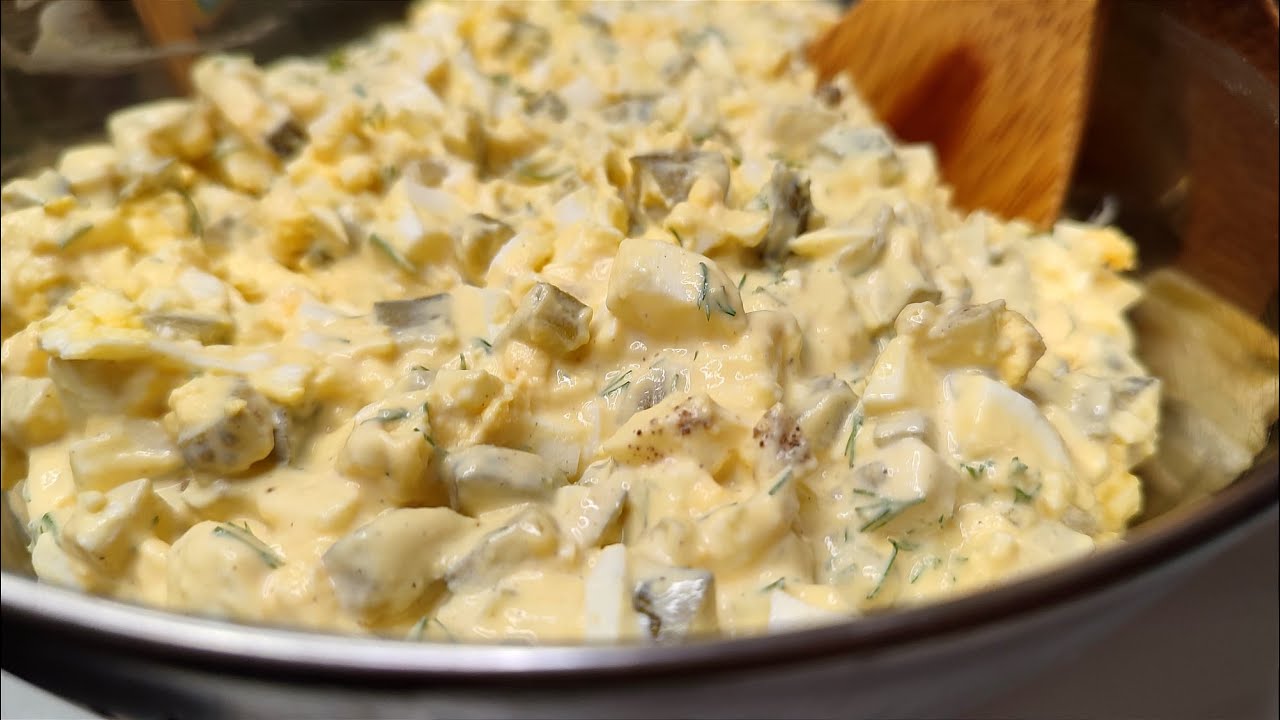 Салат из вареных яиц