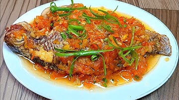 CÁ RÔ PHI SỐT CÀ CHUA cách làm cá rô phi sốt cà chua món ngon dễ làm -đậm đà hương vị
