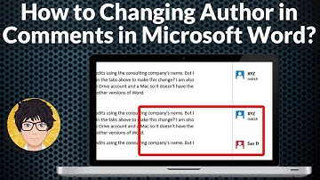 How to Changing Author in Comments in Microsoft Word