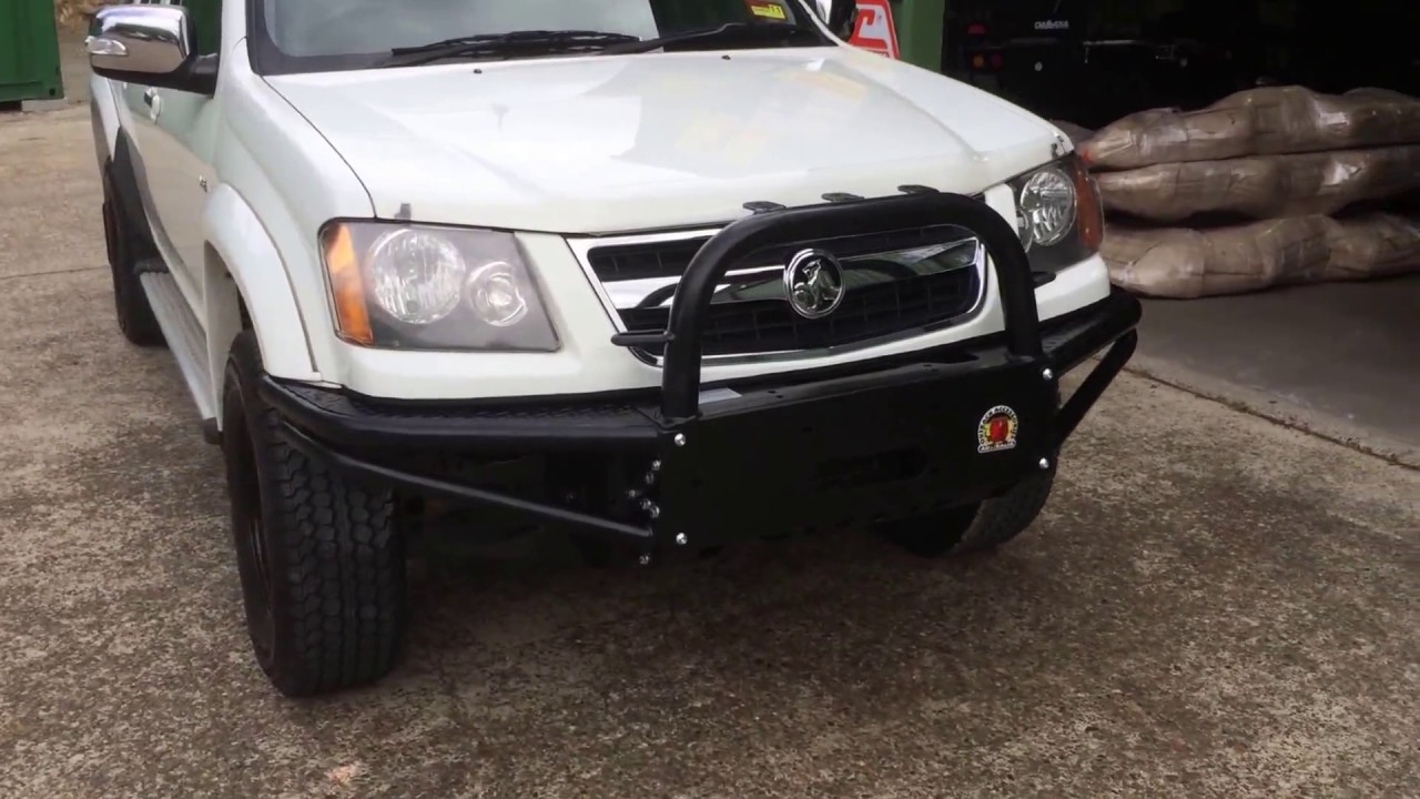 Holden Colorado Xrox Steel Bull Bar YouTube