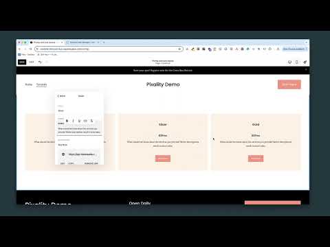 Link-based pricing cards (momence, walla +)