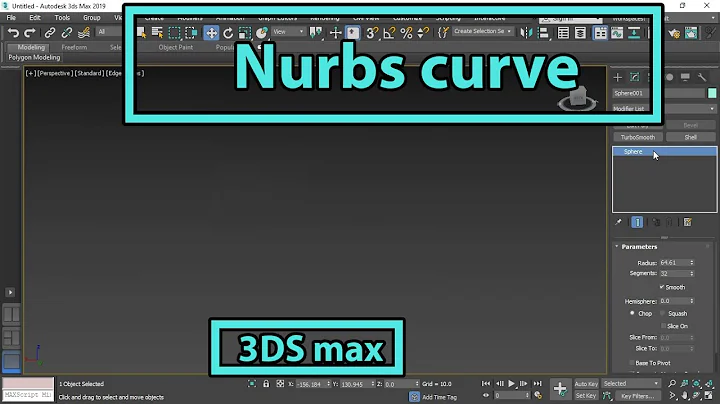 Nurbs curve  | 3ds max tutorial | study Edutech | Hindi Tutorial