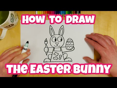 How to Draw the Easter Bunny - Easy Drawing for Kids & Beginners | Otoons.net