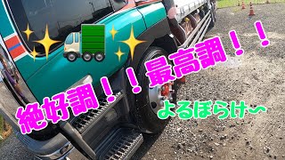 久々太陽☀️気持ちよかった✨ 大型ドライバー【大型トラック運転手】よるぼらけ〜 ルーティーン