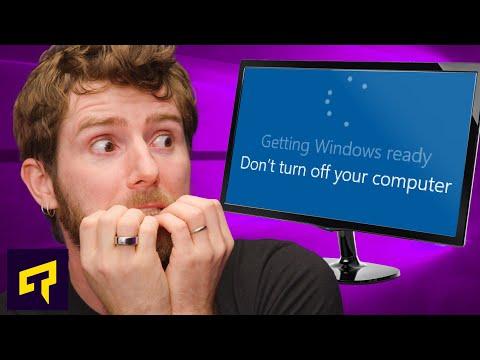 Can you close your computer while updating?