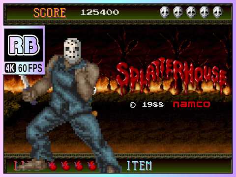 1988 [RBM 4K 60fps] スプラッターハウス / Splatter House NoDamage