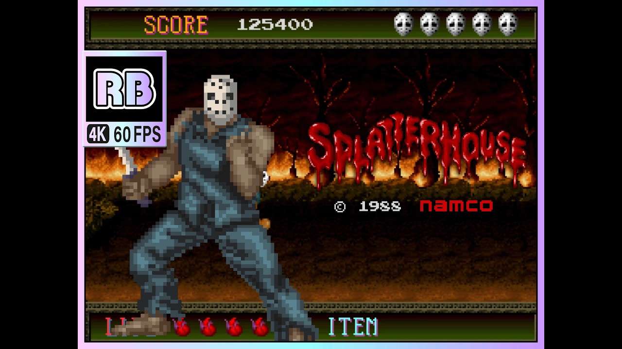 1988 [RBM 4K 60fps] スプラッターハウス / Splatter House NoDamage