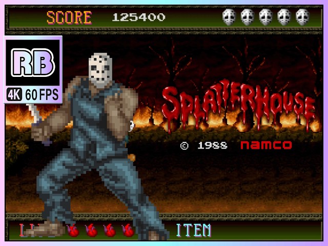 1988 [RBM 4K 60fps] スプラッターハウス / Splatter House NoDamage