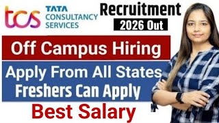 TCS Recruitment 2026 | TCS Off Campus Hiring 2026 | TCS JOBS 2026 | TCS Freshers Jobs 2026
