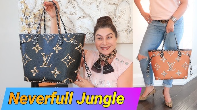 Louis Vuitton Neverfull MM Monogram Jungle Shoulder Bag