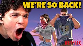 NEW GTA6 OFFICIAL ROCKSTAR TRAILER! | RAYC Reacts to GTA6 VI NETFLIX EXTENDED LOOK