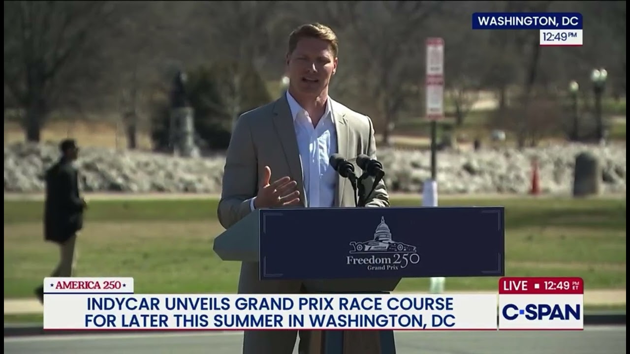 Josef Newgarden Speaks at Unveiling of Historic  250 Freedom Grand Prix
