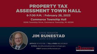 Join Sen. Runestad for a Property Tax Assessment Town Hall
