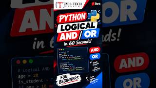 Python AND vs OR Operators Explained in 60 Seconds
