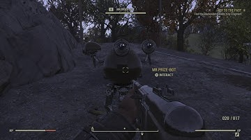Fallout 76 Wastelanders - Mr Prize-Bot at Sutton Station Gameplay Sequence PS4 Pro (2020)