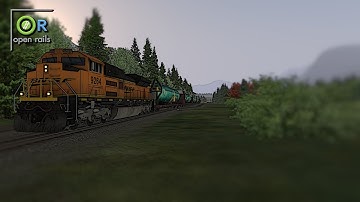 Open Rails - BNSF Scenic Sub | Boeing Parts to Boeing Everett Assembly Plant (Wenatchee - Everett)