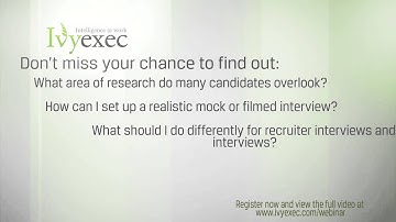 Advanced Interviewing Strategies