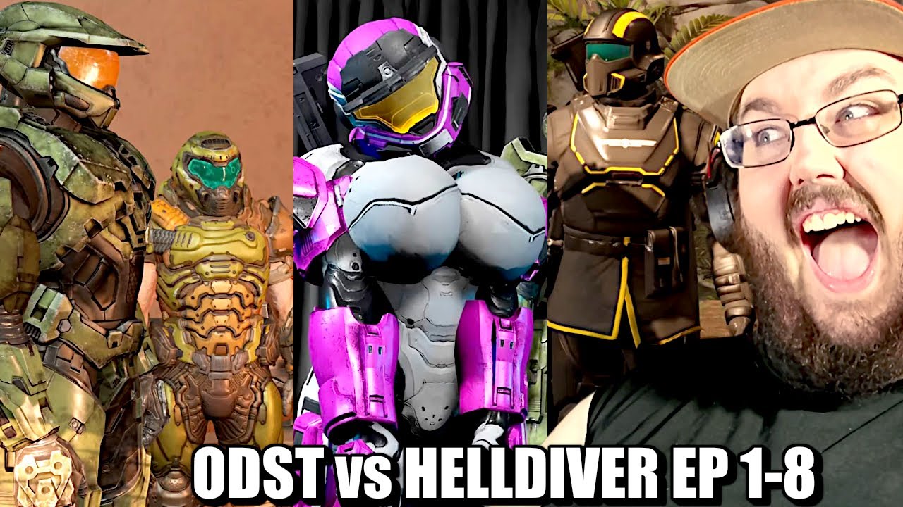ODST vs HELLDIVER | Episode 1-8 REACTION!!! ( HALO, DOOM, GEARS, DEAD SPACE, WARHAMMER & MORE )