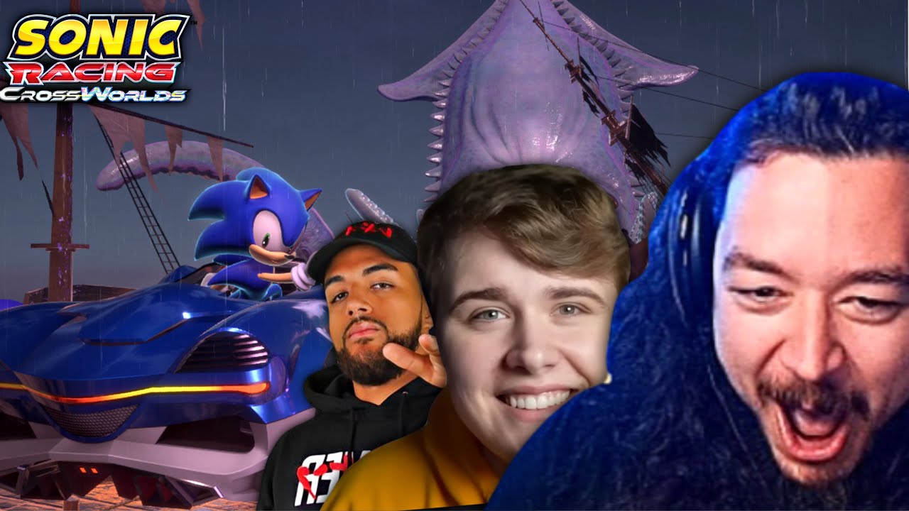 Mario Kart World Players Play SONIC RACING CROSSWORLDS! W/ DotoDoya SeeReax & Moonskii